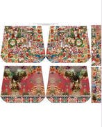 Canvas Katoen Paneel Kerst Tas, Nieuw, Overige kleuren