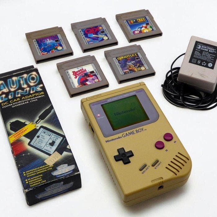Nintendo - Game Boy (DMG-01) - WORKING!!! 5 Giochi inclusi:, Spelcomputers en Games, Spelcomputers | Overige Accessoires