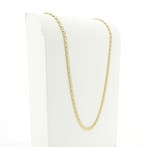 Gouden fantasieschakel ketting; Heren, Ophalen of Verzenden, Gebruikt, Overige kleuren, Goud