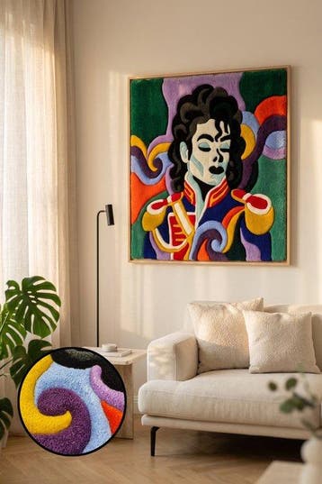 RAF - Wandtapijt - 75 cm - 75 cm - Handgemaakt, Antiek en Kunst