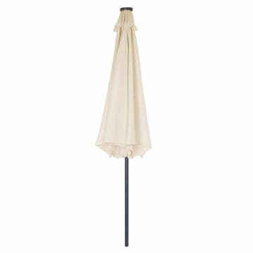 Parasol Athene Crème Ø330cm Lampjes op Zonne Energie, Verzenden, Nieuw