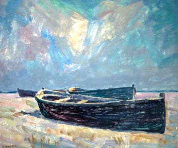 École espagnole (XX) - Rivage méditerranéen