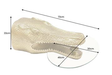 Bijzettafel WILDLIFE CROCODILE 75 cm hangende salontafel, Ophalen of Verzenden, Nieuw