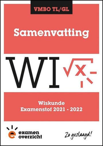 ExamenOverzicht   Samenvatting Wiskunde VMBO T 9789493237117, Verzenden, Zo goed als nieuw