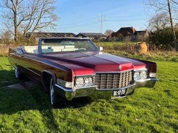 trouwauto huren Cadillac  DeVille 1969 (Alleen Friesland), Met chauffeur, Trouwauto