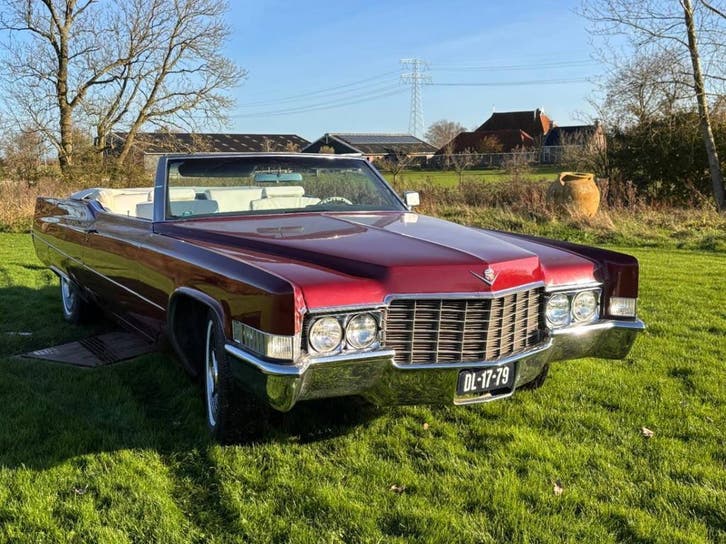 trouwauto huren Cadillac  DeVille 1969 (Alleen Friesland), Diensten en Vakmensen, Verhuur | Auto en Motor, Trouwauto, Met chauffeur