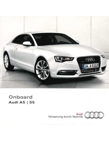 2013 AUDI A5 | S5 SPORTBACK INSTRUCTIEBOEKJE (ONBOARD)