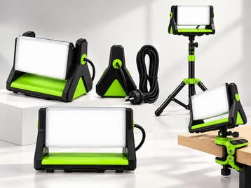 REV Ritter LED Werklamp 20W met Staander en Klem, Nieuw