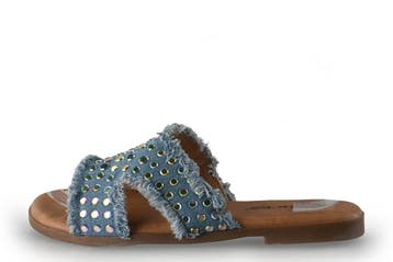 Ann Rocks Slippers in maat 39 Blauw, Slippers, Ann Rocks, Zo goed als nieuw, Verzenden