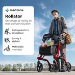 2dekans | Medzone Rollator Lichtgewicht en Opvouwbaar -, Ophalen of Verzenden, Zo goed als nieuw