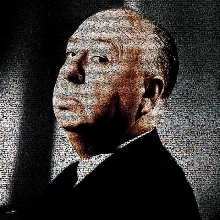 David Law - Alfred Hitchcock - Format XL 60x60, Antiek en Kunst, Kunst | Designobjecten
