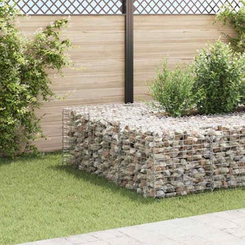 vidaXL Gabion plantenbak verhoogd kubus 60x60x60 cm, Verzenden, Nieuw, Metaal, 60 tot 100 cm