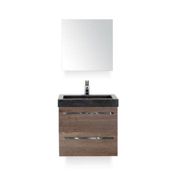 Seville Badmeubelset 60 cm - Tabacco - Wastafel Hardsteen, Ophalen of Verzenden, Nieuw