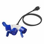 ProPlus Verloopkabel - 3-weg - 1,5 meter - Schuko naar 3..., Ophalen of Verzenden, Nieuw