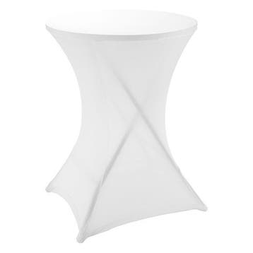 Statafelhoes | Gardalux | Ø 80 cm (Polyester, Wit), Verzenden, Nieuw