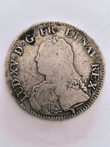 Frankrijk. Louis XV. Ecu 1730-9, Rennes (Zonder