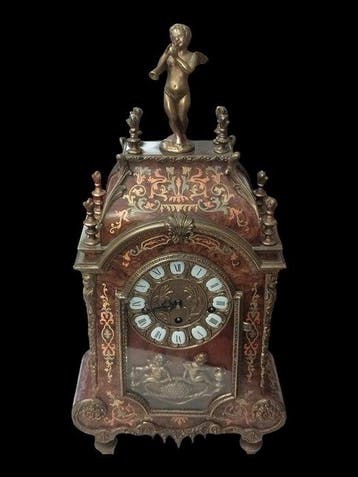 Boulle klok - Kienzle - Hout, Messing - 1960-1970, Antiek en Kunst, Antiek | Klokken