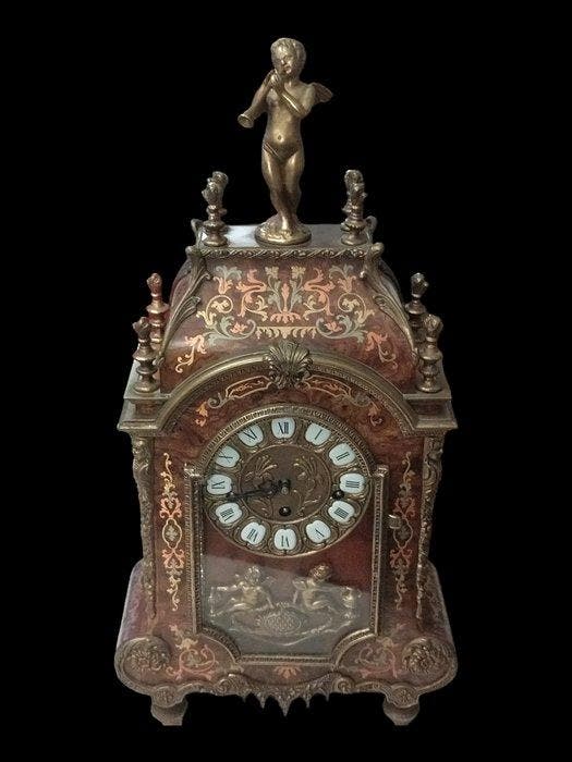 Boulle klok - Kienzle - Hout, Messing - 1960-1970, Antiek en Kunst, Antiek | Klokken
