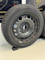 2 stuks Citroen C3 2017 stalen velgen zomerbanden 195/55R16, Auto-onderdelen, Banden en Velgen, Gebruikt, 16 inch, Banden en Velgen
