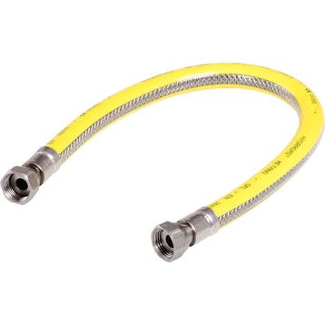 Gasslang 100cm rvs-flex-pvc (Gas aansluitmateriaal), Verzenden, Nieuw