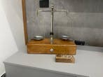 Weegschaal - Hout messing staal - Antieke, Antiek en Kunst
