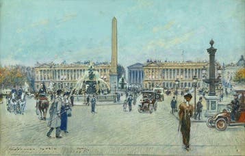 Georges Stein (1864 - 1917) - Vue de la place de la Concorde