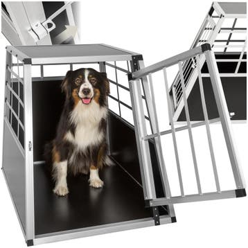 Hondenbench single met rechte achterwand - 65 x 90 x 69,5 cm, Verzenden, Nieuw