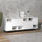 vidaXL Dressoirs 3 st 60x35x70 cm bewerkt hout wit, Verzenden, Nieuw, 50 tot 100 cm, 25 tot 50 cm
