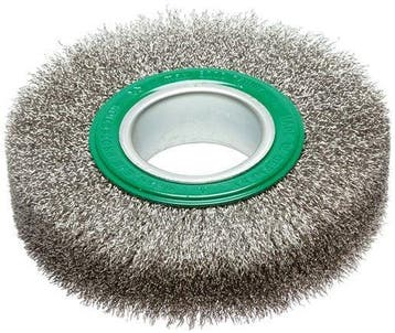 Ronde Borstel 150mm RVS 50mm Montagegat, Verzenden, Nieuw