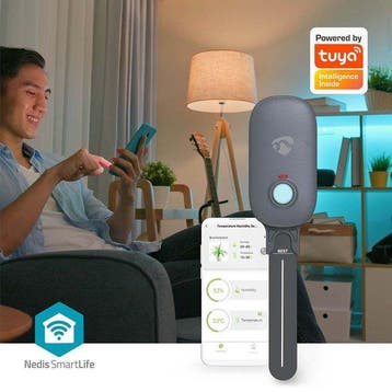 Nedis SmartLife Vochtmeter – Bluetooth – IP55 – App-bedienin, Verzenden, Zo goed als nieuw