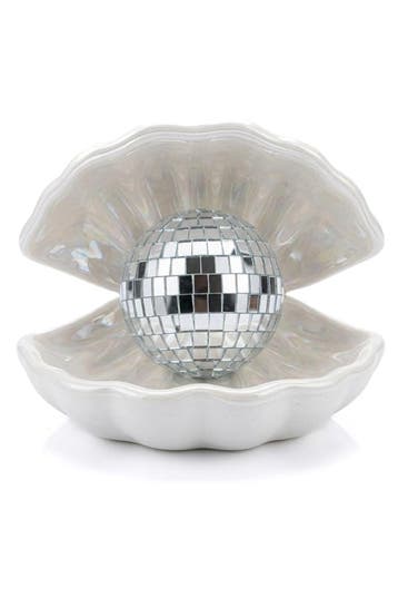 Schelp Discobal Parel Sieradenbakje Sieradendoosje Vintage D, Ophalen of Verzenden, Nieuw, Feestartikel, Carnaval