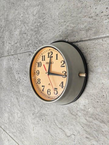Wandklok - Seikosha CO. LTD Seiko - Staal, Bakeliet,