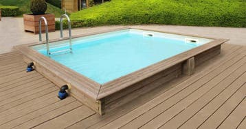 Gardipool Quartoo City 3,90 x 3,00 x 1,20 m - hardhouten, Ophalen of Verzenden, Nieuw