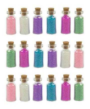 Set van 18 mini flesjes met decozand (type 2), Ophalen of Verzenden, Nieuw