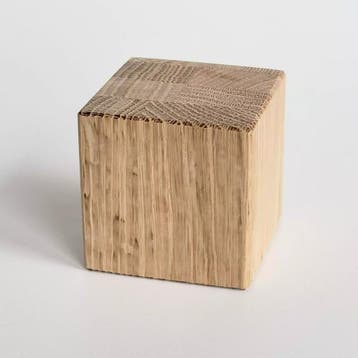 HOCHO Eikenhouten Kubus 60x60x60 mm – Voor Decoratie, Bra., Huis en Inrichting, Ophalen of Verzenden, Nieuw