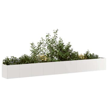 vidaXL Plantenbak 360x40x40 cm roestvrij staal, Verzenden, Nieuw, Metaal