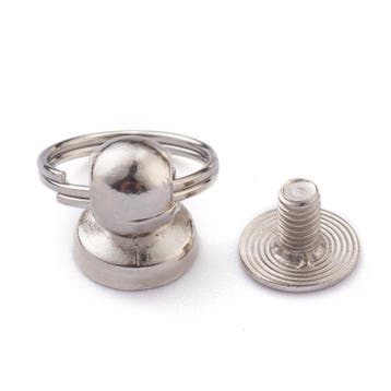 2 x Metalen Telefoonhoes studs klinknagel rivet 18,5 mm,..., Hobby en Vrije tijd, Ophalen of Verzenden, Nieuw, Draad