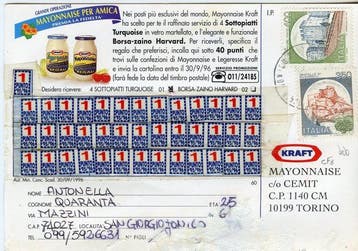 Italië - Castelli, drie exemplaren in uiterst zeldzame, Gestempeld