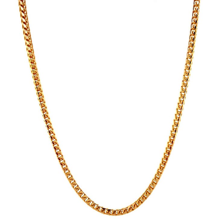 Gouden vossenstaart collier 42 cm 14 karaat, Sieraden, Tassen en Uiterlijk, Kettingen, Goud, Zo goed als nieuw, Verzenden