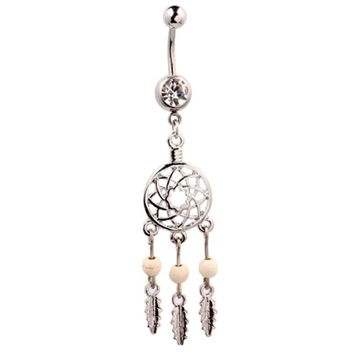 Fako Bijoux - Navelpiercing - Dromenvanger - Wit, Sieraden, Tassen en Uiterlijk, Piercings, Verzenden