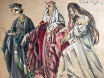 Georges A. de Pogedaïff (1897-1971) - Scène de Théâtre 1935, Antiek en Kunst