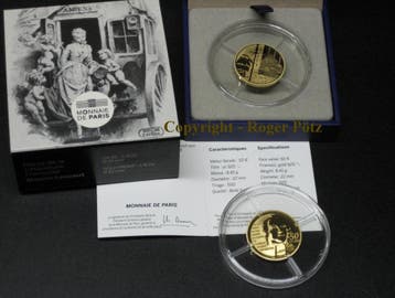 Frankreich 50 Euro 2015 goud Pp Lescaut Helden der franzo..., Verzenden
