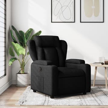 Fauteuil verstelbaar - Zwart - 41% Korting, 75 tot 100 cm, Ophalen of Verzenden, Zo goed als nieuw, 75 tot 100 cm