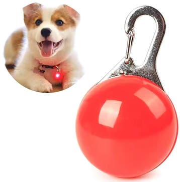 Honden halsband lampje - Op hangertje - Rood, Ophalen of Verzenden, Nieuw