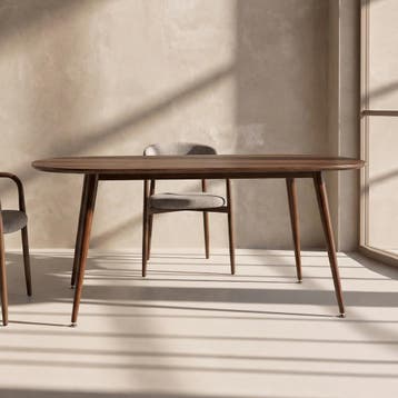 *WOONWINKEL* Ovale Minimalistische Houten Eettafel, Verzenden, Nieuw
