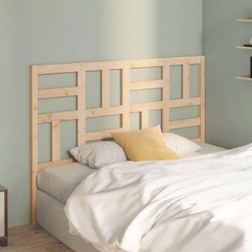 vidaXL Hoofdbord 166x4x104 cm massief grenenhout, Verzenden, Nieuw, Bruin, Hout