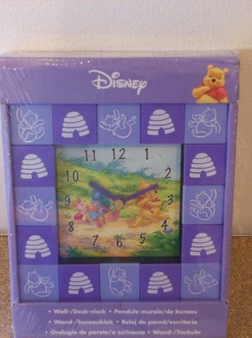 Wand/bureauklok Winnie the Pooh (2625) (Disney, Speelgoed), Ophalen of Verzenden, Nieuw, Overige typen