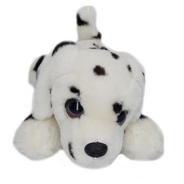 Dalmatier knuffel - pluche - wit met zwarte stippen - 25 cm, Verzenden, Nieuw