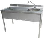 Rvs cheftafel zonder bodemschap 1100x700x900 mm (spoelbak re, Verzenden, Nieuw in verpakking