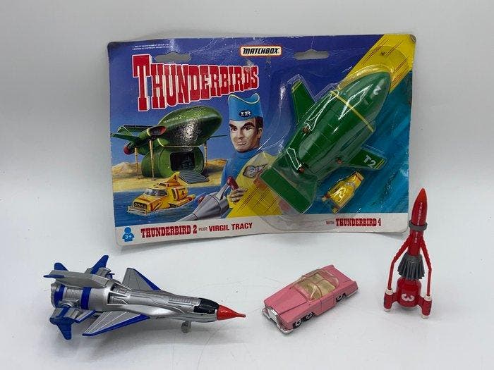 Thunderbirds - 4 Toy - Matchbox - 2000, Antiek en Kunst, Antiek | Overige Antiek